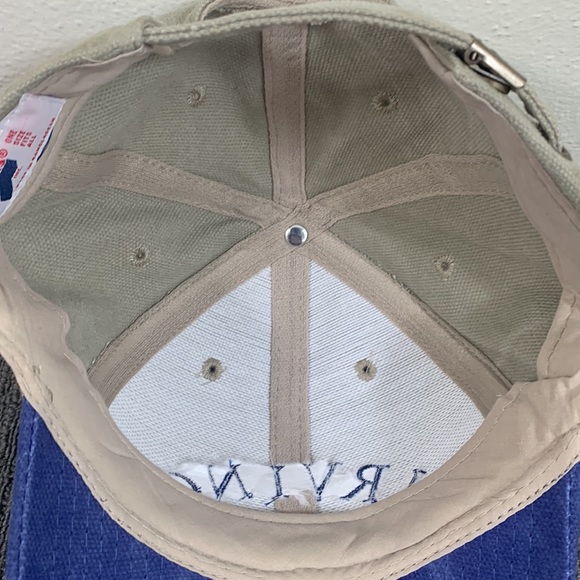 Irving Baseball Hat Mens OSFA Muted Green Blue Brim Strapback cap Toppers - Picture 12 of 13